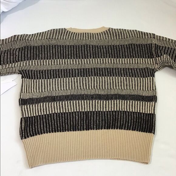 EQUIPMENT Aubin Sweater Crew Neck Neutral Pullover Knit Oversized New Size XS - Picture 7 of 16